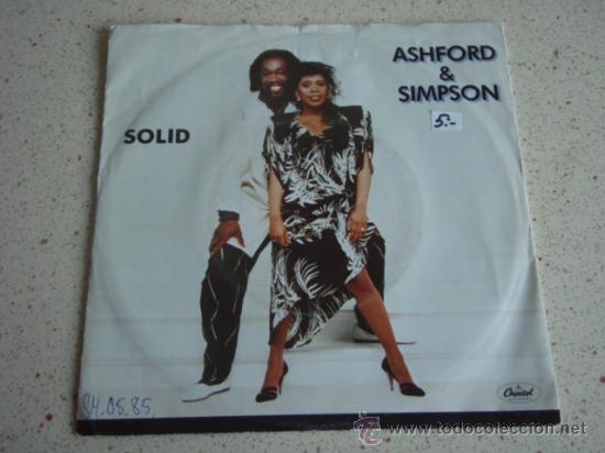 Discos de vinilo: ASHFORD & SIMPSON ( SOLID 2 VERSIONES ) 1984 SINGLE45 CAPITOL RECORDS - Foto 1