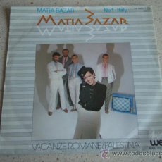 Discos de vinilo: MATIA BAZAR (VACANZE ROMANE - PALESTINA ) Nº1 ITALY 1983 SINGLE45 WEA. Lote 10199931