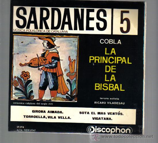 Discos de vinilo: EP LA PRINCIPAL DE LA BISBAL - GIRONA AIMADA  + 3 - Foto 1