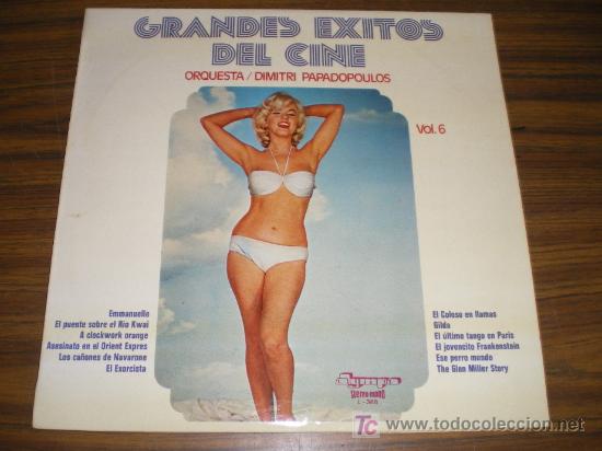 Disques de vinyle: LP GRANDES EXITOS DEL CINE &ndash; ORQUESTA DIMITRI PAPADOPOULUS. VOL. 6