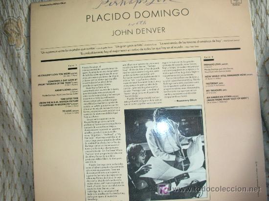 Discos de vinilo: PLACIDO DOMINGO CON JOHN DENVER LP - Foto 2