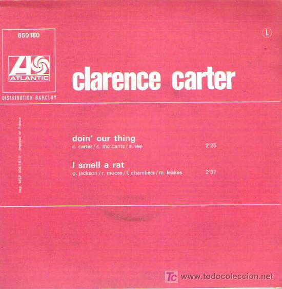 Discos de vinilo: CLARANCE CARTER - DOIN&acute; OUR THING **** ATLANTIC RECORDS - Foto 2