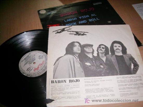 Discos de vinilo: baron rojo	larga vida al rocknroll - Foto 2