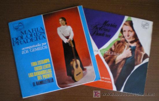 Discos de vinilo: 2 ep de MARIA DOLORES PRADERA ACOMPA&Ntilde;ADA DE LOS GEMELOS - Foto 1