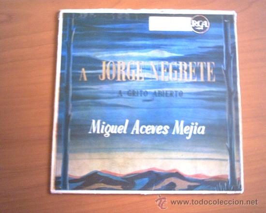 Discos de vinilo: A JORGE NEGRETE - GRABADO EN MEJICO - Foto 1