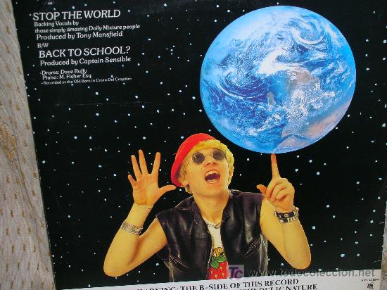 Discos de vinilo: CAPTAIN SENSIBLE&acute;S-STOP THE WORLD-MAXISINGLE - Foto 2
