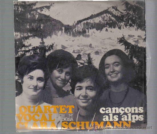 Discos de vinilo: QUARTET VOCAL CLARA SCHUMANN  - CAN&Ccedil;ONS DELS ALPS - Foto 1