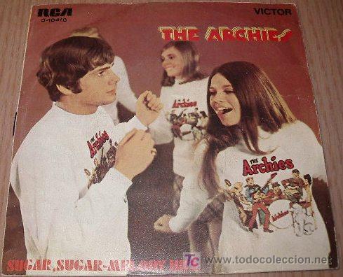 Discos de vinilo: the archies	sugar-sugar - melody hill - Foto 1