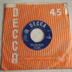 Discos de vinilo: TOM JONES ( THE ROSE - WHAT'S NEW PUSSYCAT? ) ENGLAND-1965 SINGLE45 DECCA. Lote 10554214