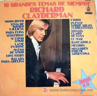 Discos de vinilo: RICHARD CLAYDERMAN - 16 GRANDES TEMAS DE SIEMPRE - Foto 1