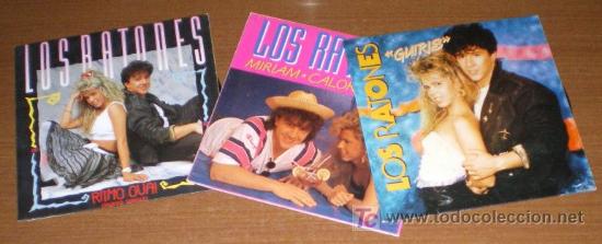 Discos de vinilo: 3 singles los RATONES - Foto 1