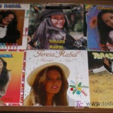 Discos de vinilo: 6 SINGLES DE TERESA RABAL (CARATULAS DE CARTÓN). Lote 20745538