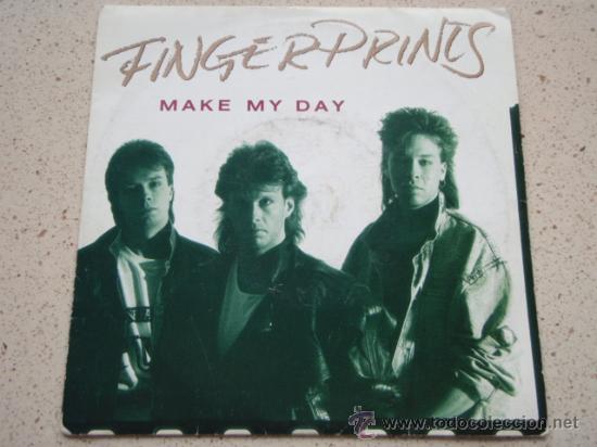 Discos de vinilo: FINGERPRINTS ( MAKE MY DAY 2 VERSIONES ) 1988 SINGLE45 VANITY RECORDS - Foto 1