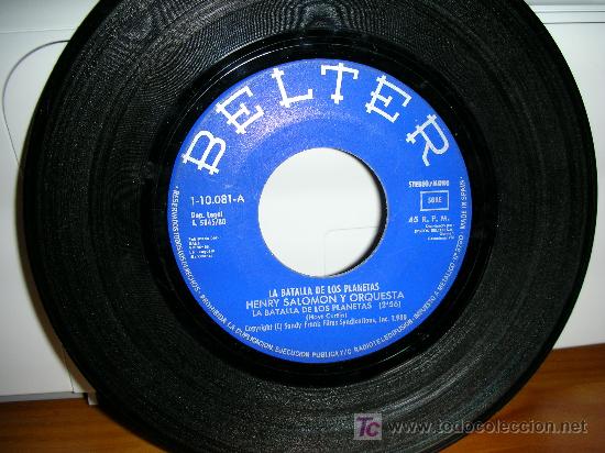 Discos de vinilo: LA BATALLA DE LOS PLANETAS-HENRY SALOMON - Foto 1