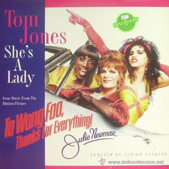Discos de vinilo: BSO TO WONG FOO, THANKS FOR EVERYTHING MAXI 1985 (TOM JONES) (U.E.) - Foto 1