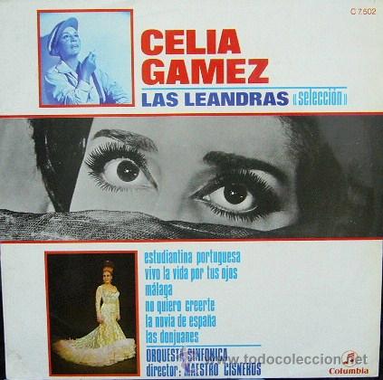 Discos de vinilo: DV0158.- CELIA GAMEZ. SELECCI&Oacute;N DE LAS LEANDRAS - Foto 1