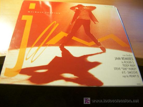 Discos de vinilo: MICHAEL JACKSON ( JAM ) MAXI SINGLE 1992 ESPA&Ntilde;A (B-51) - Foto 1