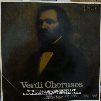Discos de vinilo: DV0179.- VERDI. COROS Y ORQUESTA DE SANTA CECILIA DE ROMA. DECCA SXL 6139
