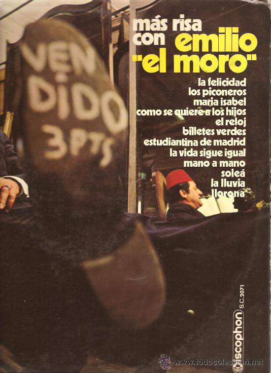 Discos de vinilo: lp HUMOR - EMILIO EL MORO - MAS RISA - Foto 1