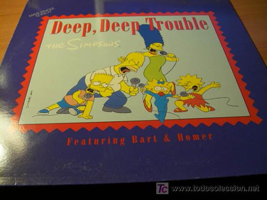 Discos de vinilo: THE SIMPSONS ( DEEP, DEEP TROUBLE ) MAXI SINGLE ESPA&Ntilde;A 1981 (B-28) - Foto 1