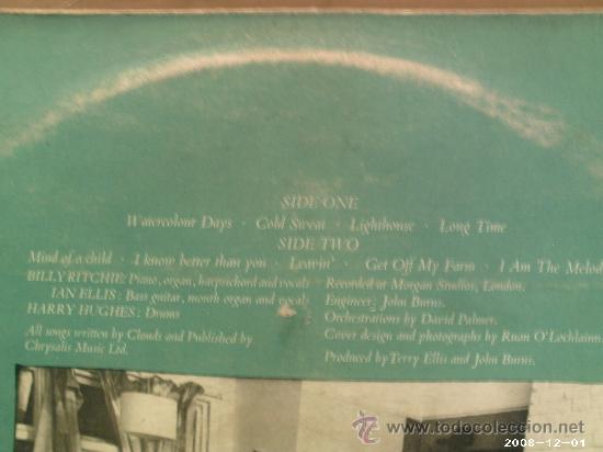 Discos de vinilo: CLOUDS ---- WATERCOLOUR DAYS - Foto 2