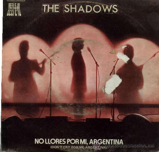 Discos de vinilo: The Shaows - Don&acute;t cry for me Argentina - Foto 1
