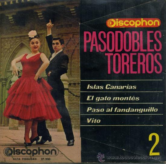 Discos de vinilo: Pasodobles Toreros - Islas Canarias - Foto 1