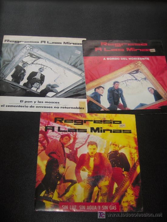 Discos de vinilo: LOTE DE 3 SINGLES REGRESO A LAS MINAS - Foto 1