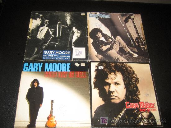 Discos de vinilo: LOTE DE 4 SINGLES GARY MOORE - Foto 1