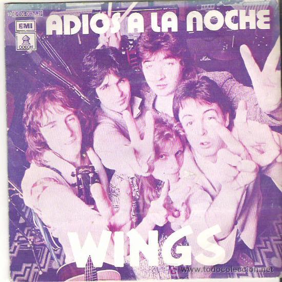 Discos de vinilo: WINGS - ADIOS A LA NOCHE **** EMI 1979 - Foto 1