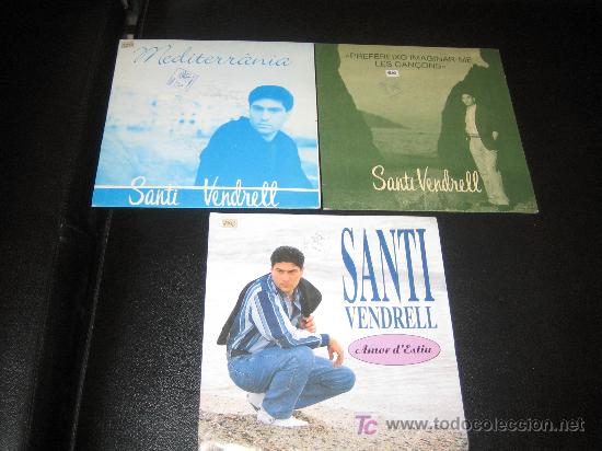 Discos de vinilo: LOTE DE TRES SINGLES SANTI VENDRELL - Foto 1