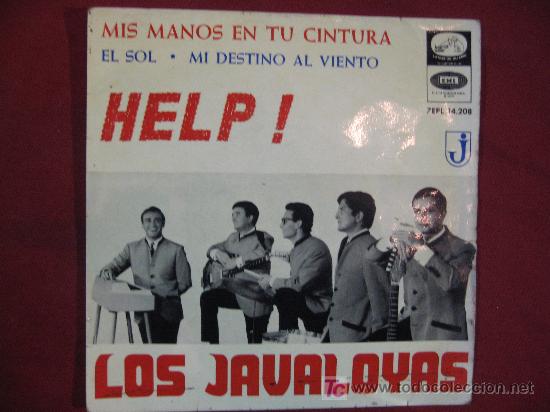 Discos de vinilo: LOS JAVALOYAS - HELP - 45 R.P.M. - Foto 1