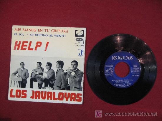 Discos de vinilo: LOS JAVALOYAS - HELP - 45 R.P.M. - Foto 2