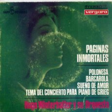 Discos de vinilo: HUGO WINTHERHALTER / POLONESA / BARCAROLA / SUEÑO DE AMOR / TEMA DEL CONCIERTO PARA PIANO (EP 65). Lote 11219409