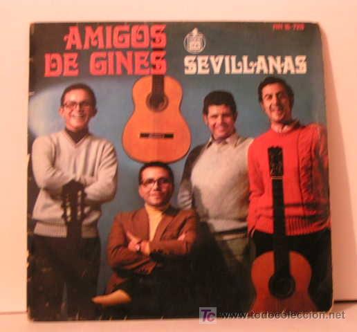 Discos de vinilo: AMIGOS DE GINES - SEVILLANAS - Foto 1