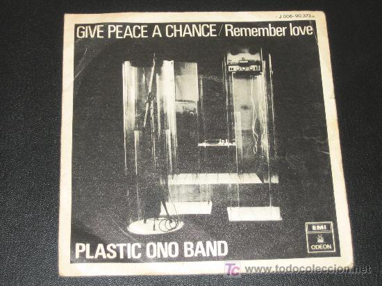Discos de vinilo: PLASTIC ONO BAND - GIVE PEACE A CHANCE - Foto 1
