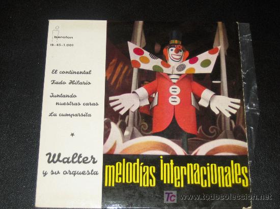 Discos de vinilo: WALTER Y SU ORQUESTA - MELODIAS INTERNACIONALES - Foto 1
