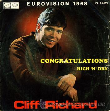 Discos de vinilo: CLIFF RICHARD EUROVISION 1968 CONGRATULATIONS - Foto 1
