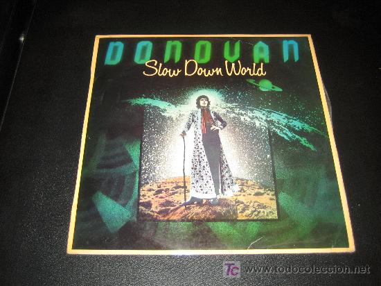 Discos de vinilo: DONOVAN - SLOW DOWN WORLD A&Ntilde;O 1976 - Foto 1