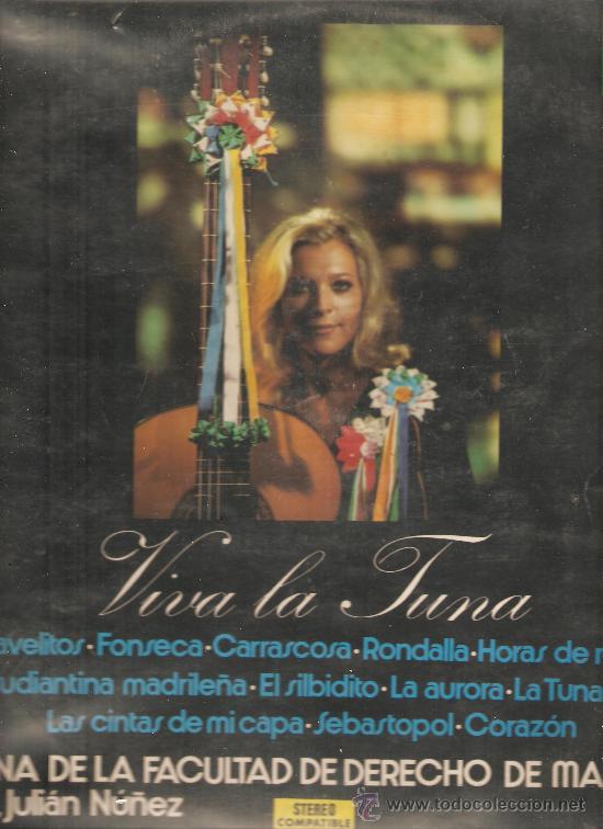 Disques de vinyle: LP TUNA FACULTAD DE DERECHO DE MADRID - VIVA LA TUNA