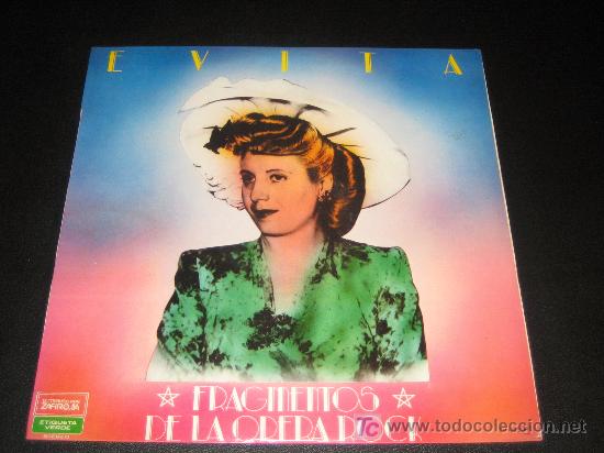 Discos de vinilo: EVITA - FRAGMENTOS DE LA OPERA ROCK - Foto 1