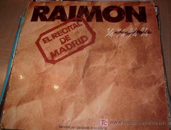 Discos de vinilo: raimon	el recital de madrid - Foto 1