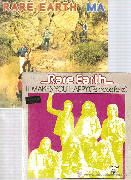 Discos de vinilo: 2 singles: RARE EARTH - Foto 1