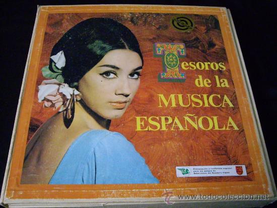 Discos de vinilo: MAGNIFICA CAJA-TESOROS DE LA MUSICA ESPA&Ntilde;OLA-12 LPS Y LIBRETO-READER,S DIGEST