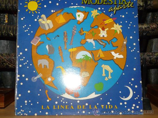 Discos de vinilo: MODESTIA APARTE - LA LINEA DE LA VIDA - Foto 1
