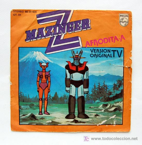 Discos de vinilo: Single de Mazinger Z - Afrodita A en espa&ntilde;ol. 1978 - Foto 2