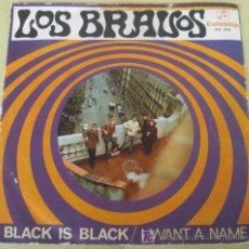 Discos de vinilo: BRAVOS 45 PS SPAIN 1966 - PORTADA RARA - BLACK IS BLACK. Lote 27402563