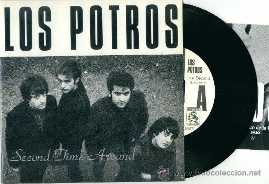 Discos de vinilo: LOS POTROS. Second time around        (Vinilo-single + poster 1989) - Foto 1