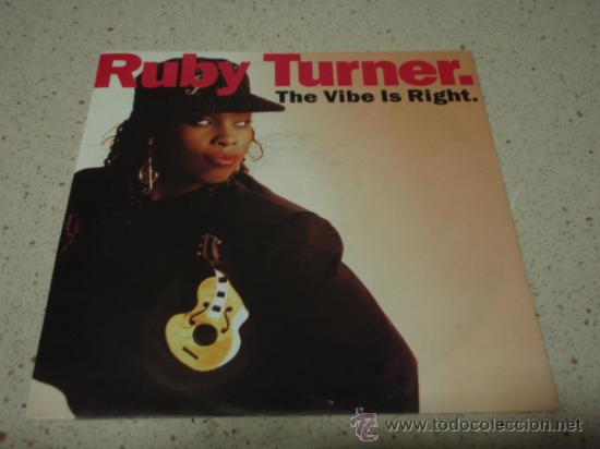 Discos de vinilo: RUBY TURNER  ( THE VIBE IS RIGHT.    2 VERSIONES )   ENGLAND-1991   SINGLE45  JIVE RECORDS - Foto 1