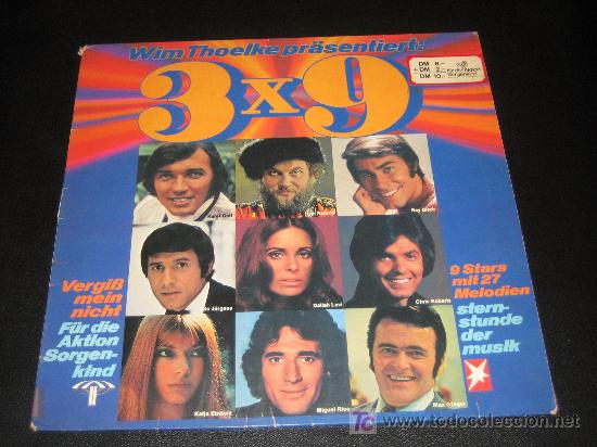 Discos de vinilo: LP ALEMAN 3X9 CON MIGUEL RIOS - Foto 1